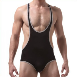 VansKoos Body Singlet Fin Noir-Blanc